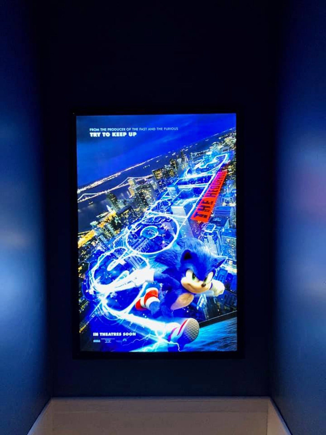 2-PACK Glowbox "World Famous" LED Poster Frames