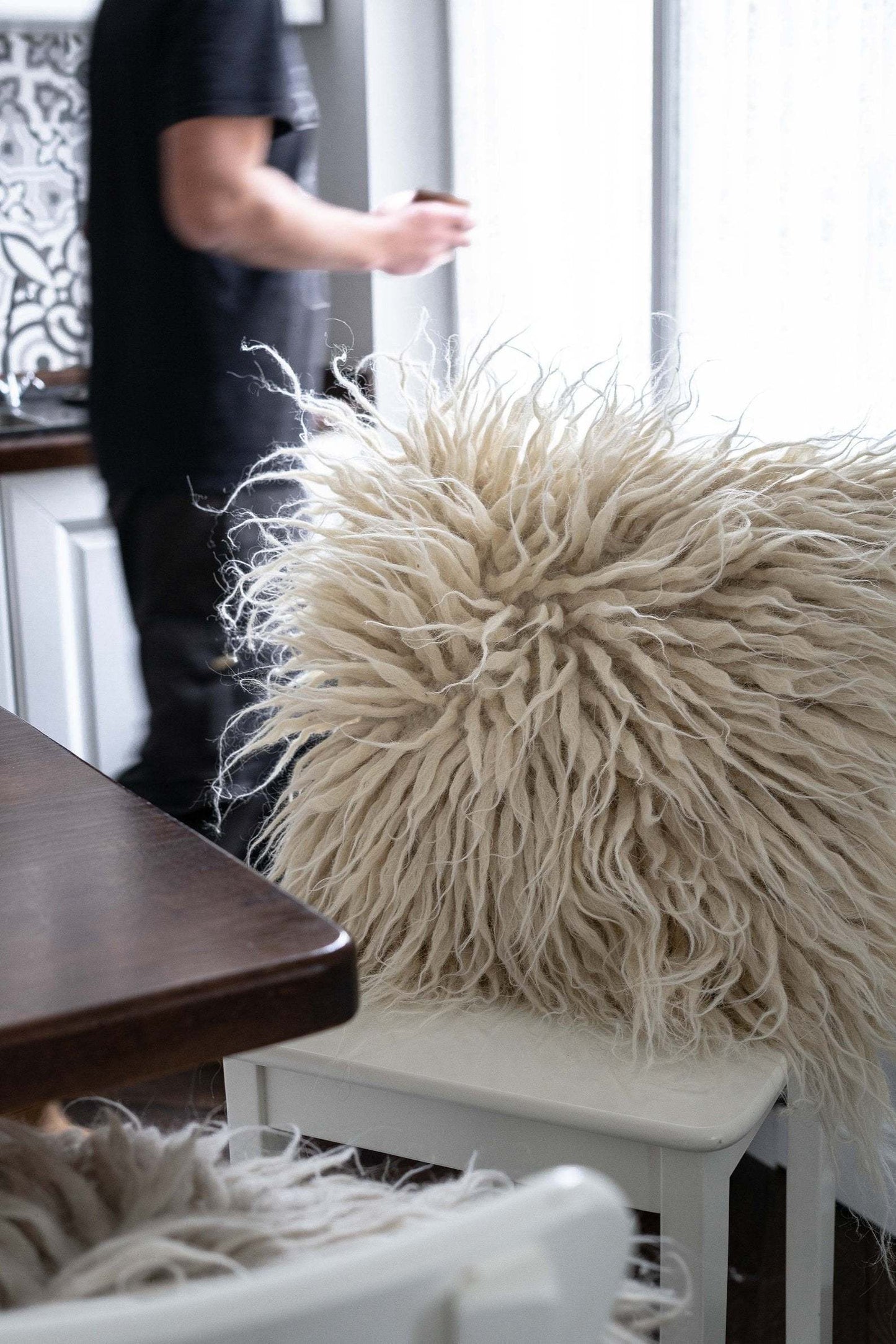 Wool Pillow "Stones"