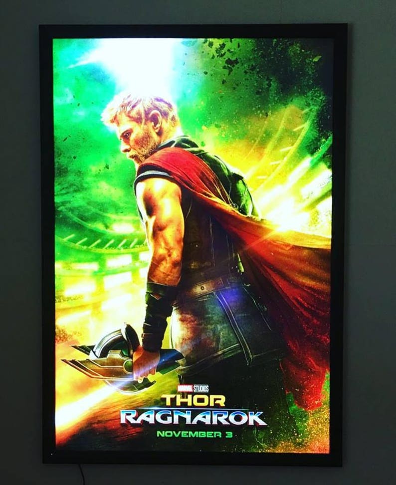 3-PACK Glowbox "World Famous" LED Poster Frames