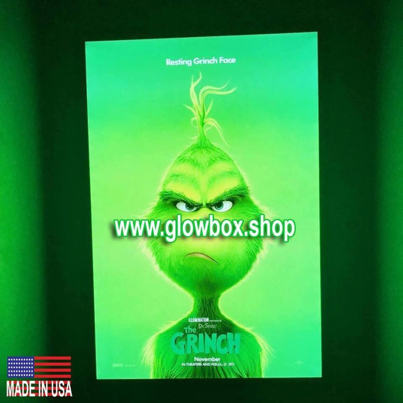 10-PACK Glowbox "World Famous" LED Poster Frames