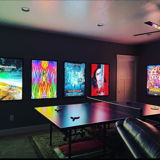 12-PACK Glowbox "World Famous" LED Poster Frames