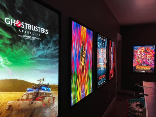 10-PACK Glowbox "World Famous" LED Poster Frames