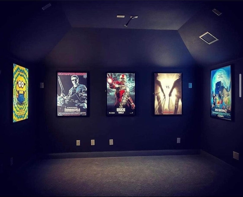 4-PACK Glowbox "World Famous" LED Poster Frames