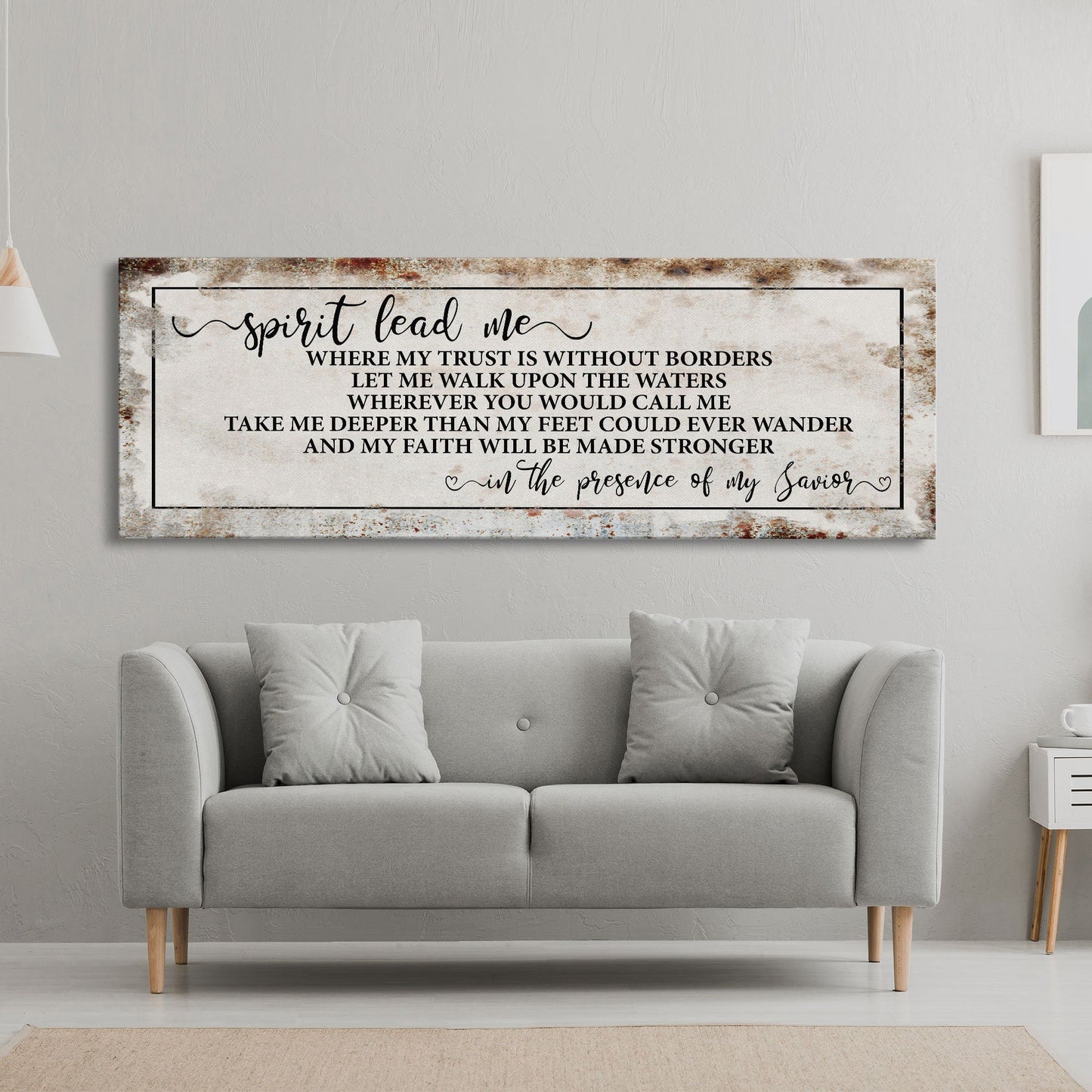 Song wall decor, Hillsong, spirit lead me canvas print, inspirational wall decor, worship song sign, worship song decor, Christian decor