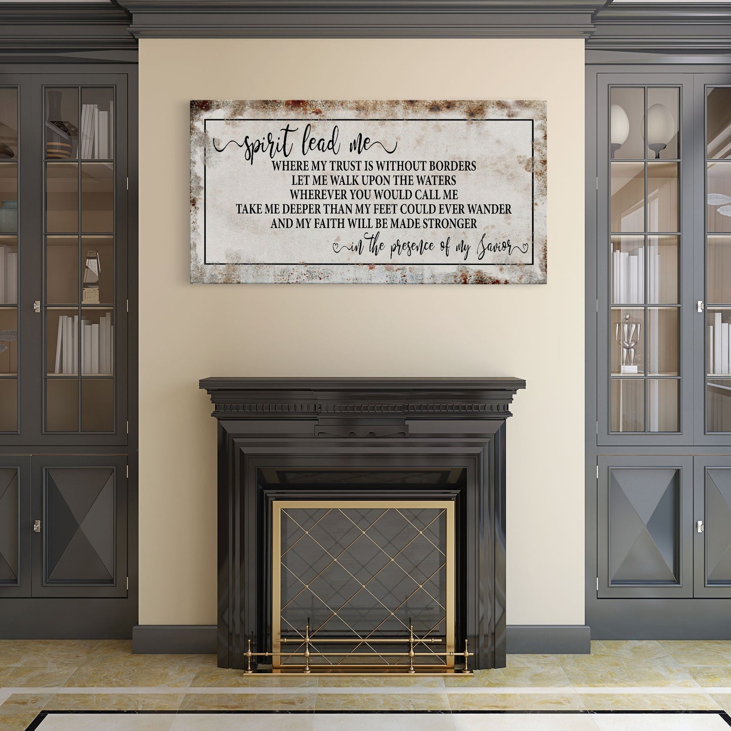 Song wall decor, Hillsong, spirit lead me canvas print, inspirational wall decor, worship song sign, worship song decor, Christian decor