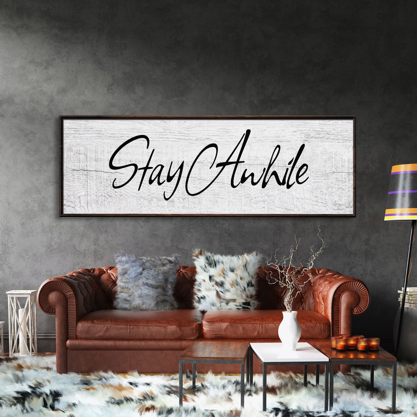Stay awhile sign, Stay Awhile Canvas Print, Living Room Signs, Living room wall decor, Entryway Wood sign, wooden signs, Mothers Day gifts