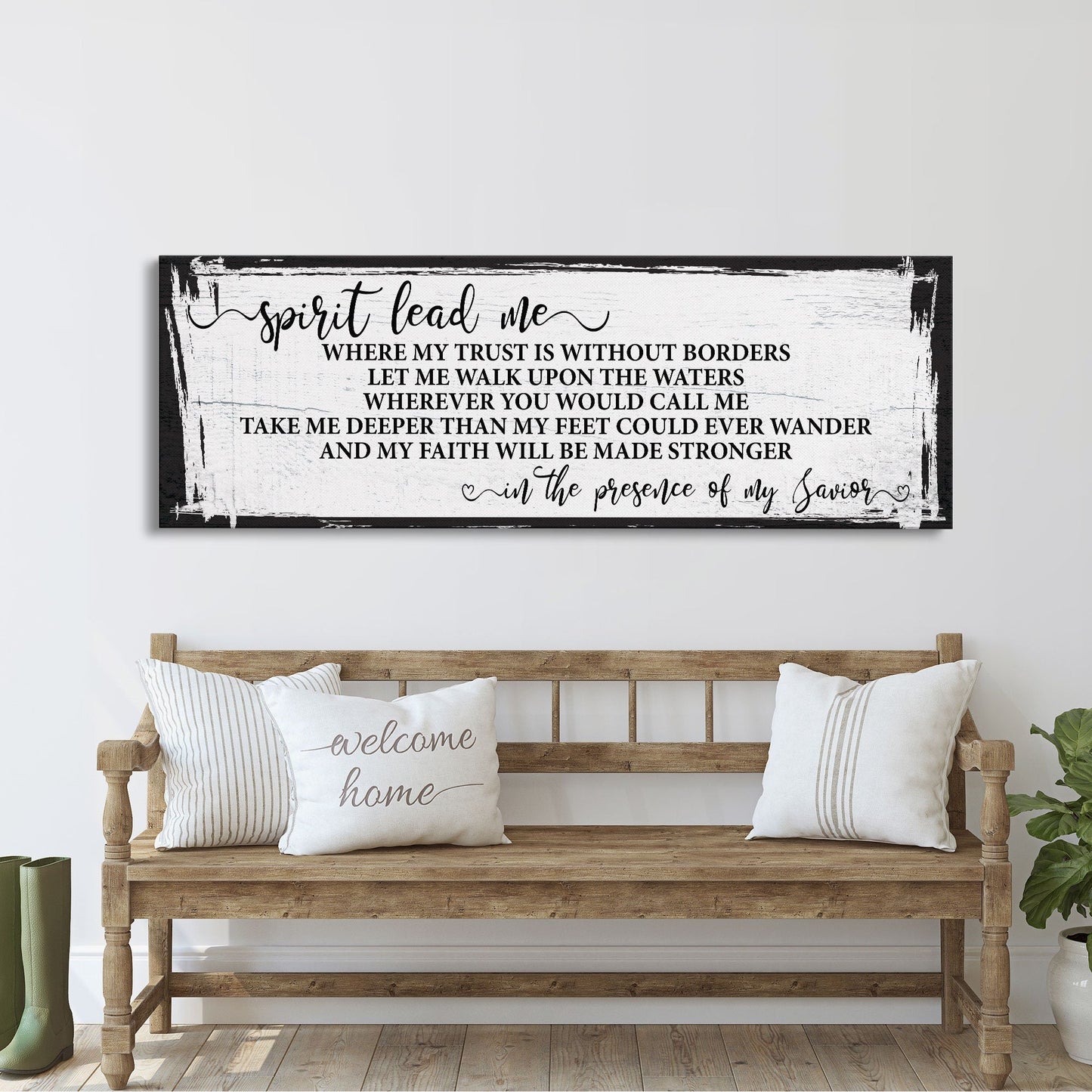 Song wall decor, Hillsong, spirit lead me canvas print, inspirational wall decor, worship song sign, worship song decor, Christian decor
