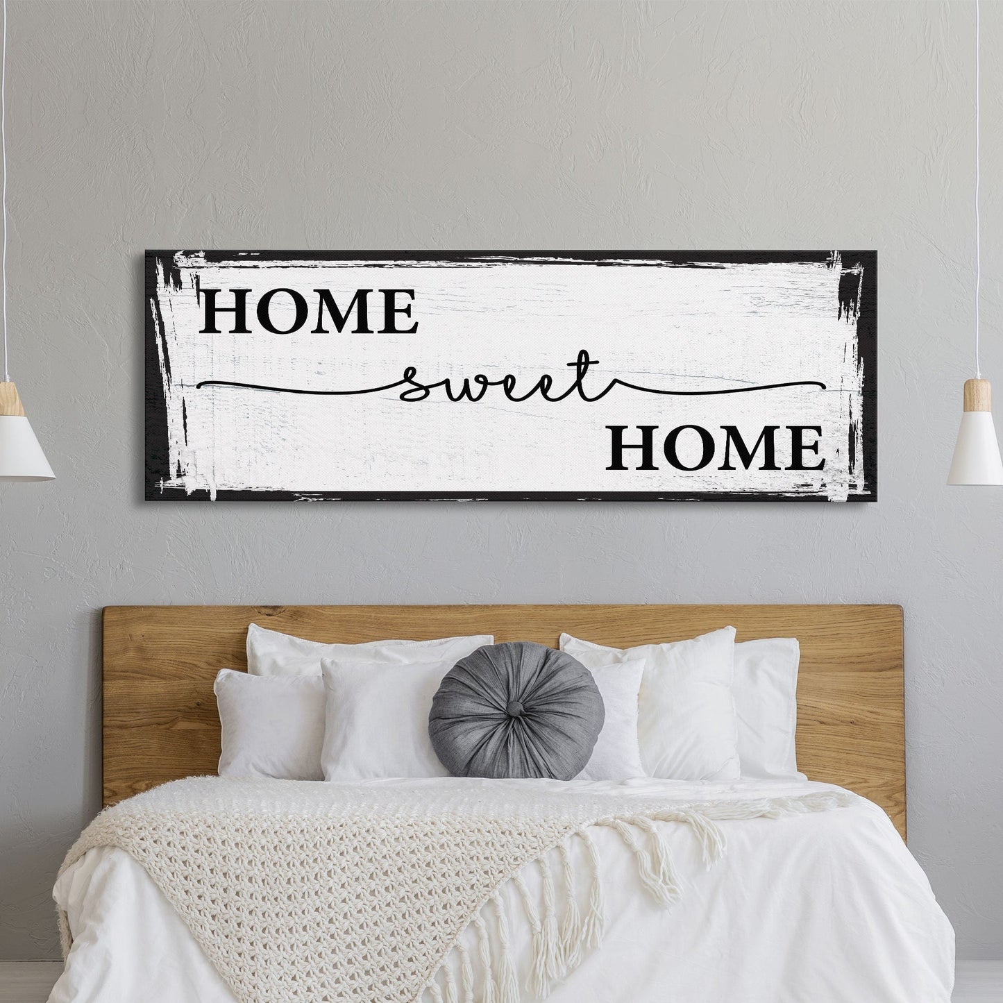 Home Sweet Home Sign, Canvas Print, Above Sofa, Above Couch, Above Sofa Decor, Family Room Decor Sign, Gift for Mom, Mother's Day
