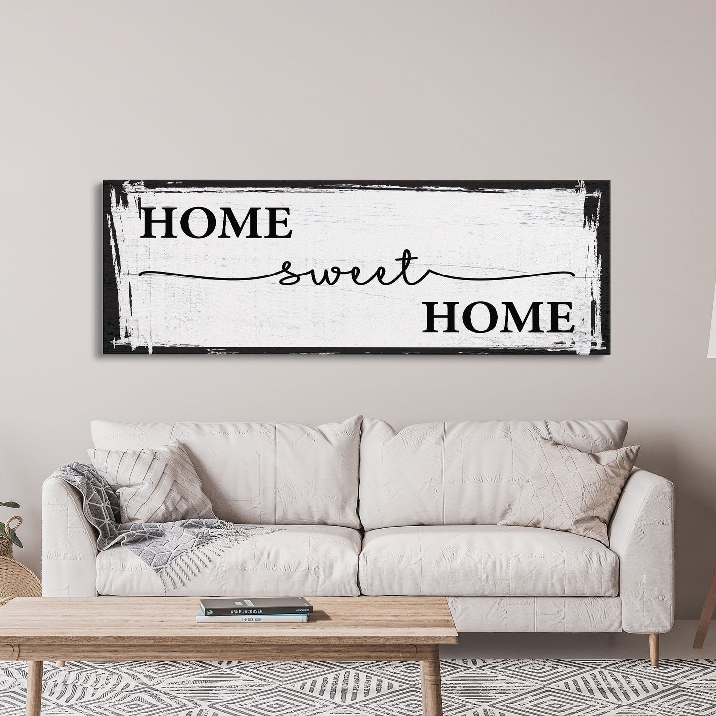 Home Sweet Home Sign, Canvas Print, Above Sofa, Above Couch, Above Sofa Decor, Family Room Decor Sign, Gift for Mom, Mother's Day