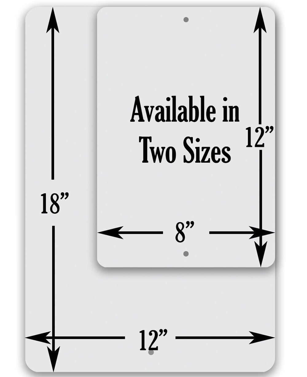 Private Drive No Turnaround - Metal Sign