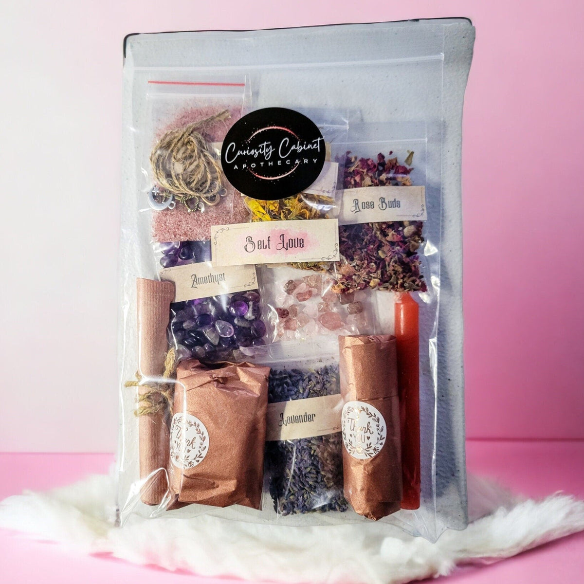 Self-Love and Confidence Spell Jar Kit - Witchcraft Talisman for Empowerment - Gift Set - Galentine Day