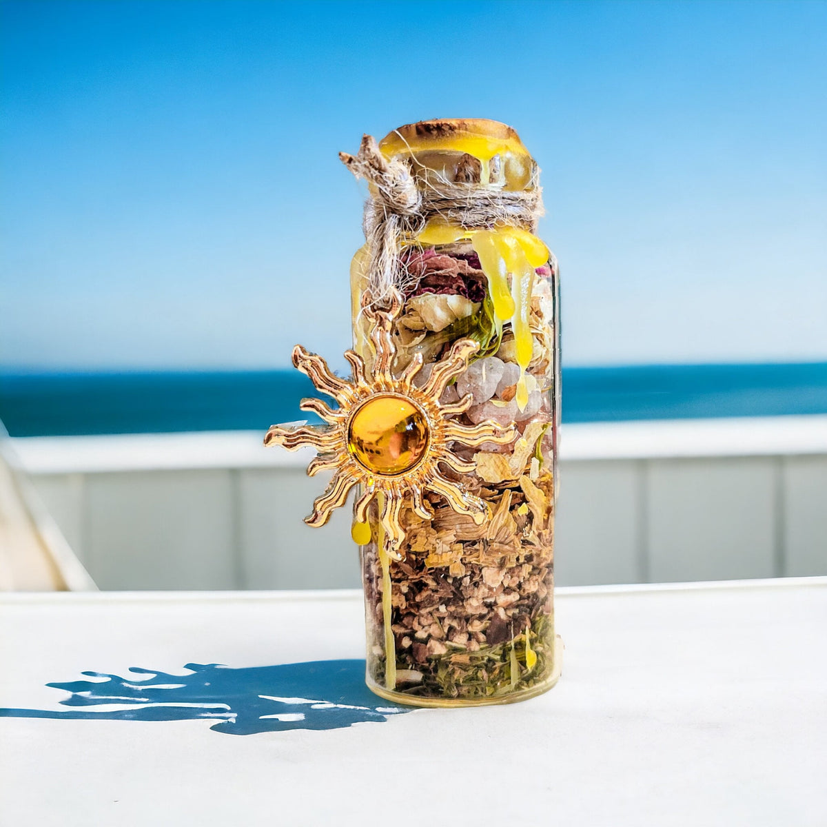 DIY Happiness Spell Jar Kit: Herbs, Crystals & Charms