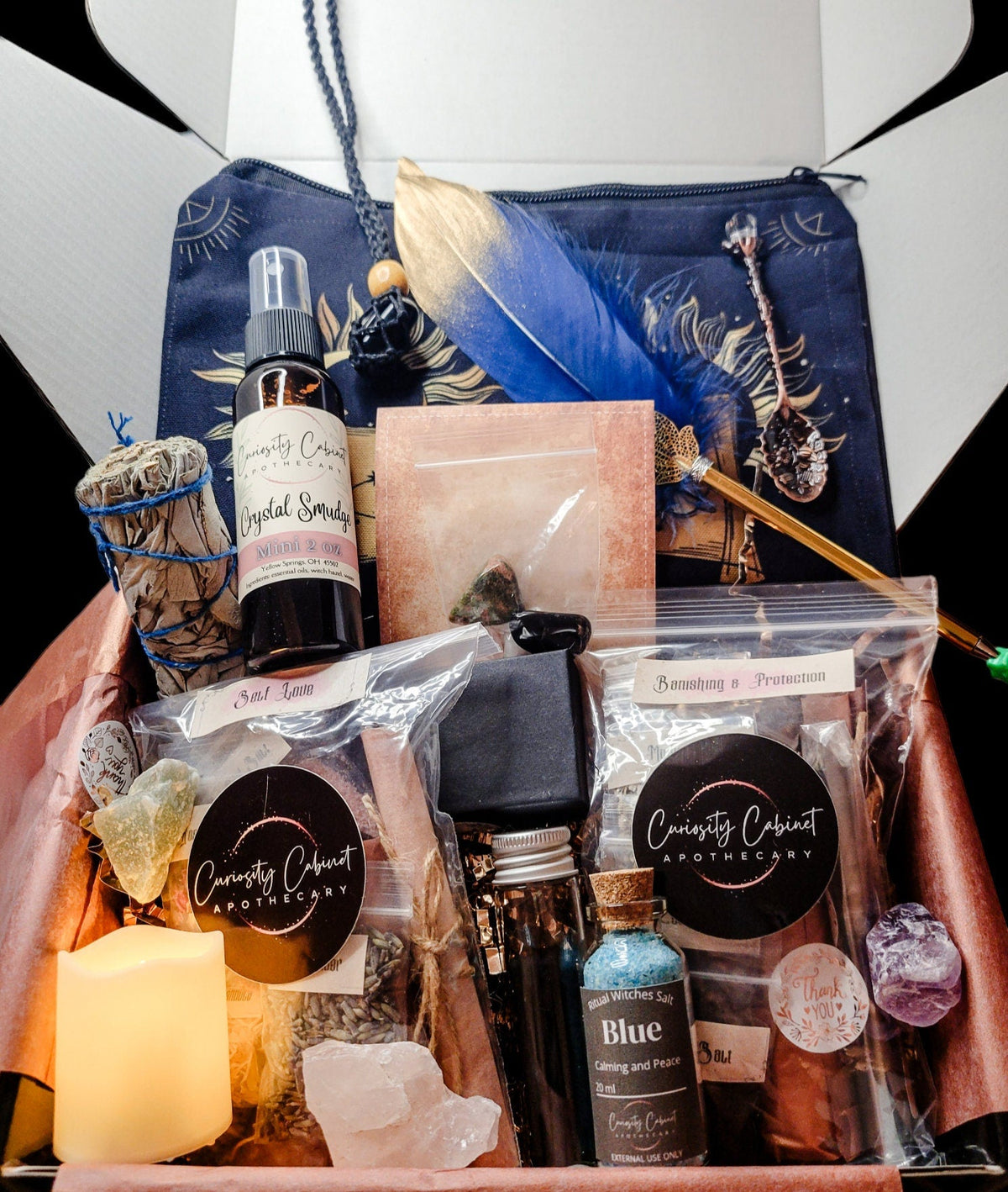 Large Witchcraft Mystery Box Gift Set - Surprise Witchcraft DIY Occult - Blind Date with a Witch - Feminine Witchy Gifts - Boo Basket