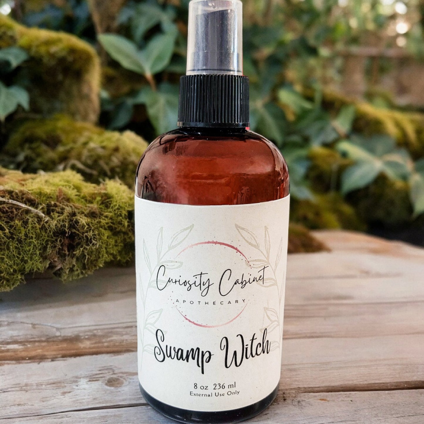 Swamp Witch Essential Oil Room Spray: Nag Champa, Amber, Patchouli (8oz)