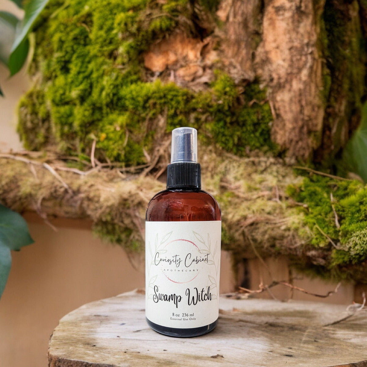Swamp Witch Essential Oil Room Spray: Nag Champa, Amber, Patchouli (8oz)