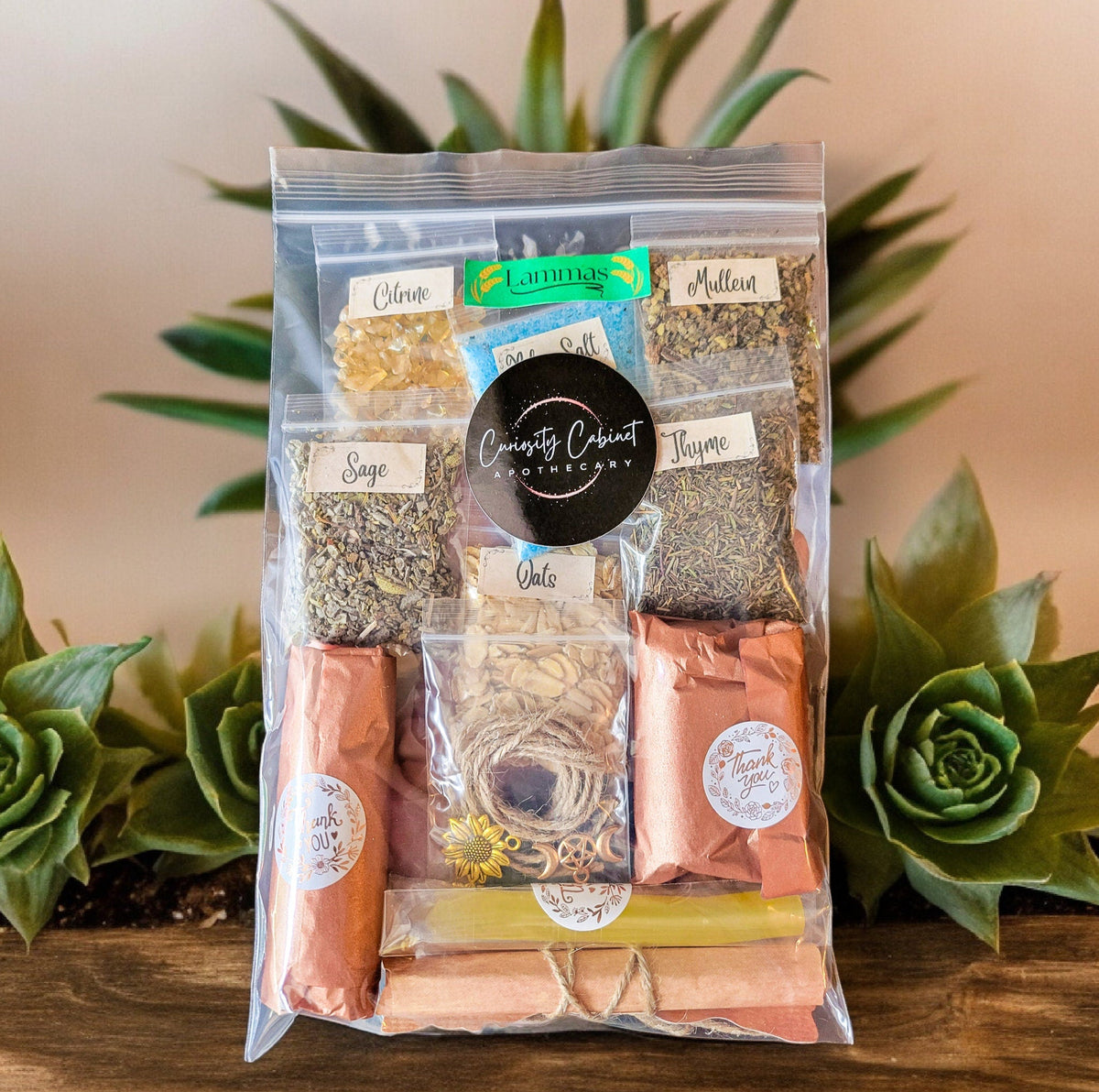 Lammas Spell Jar Kit: Abundance & Prosperity DIY (3 Jars)