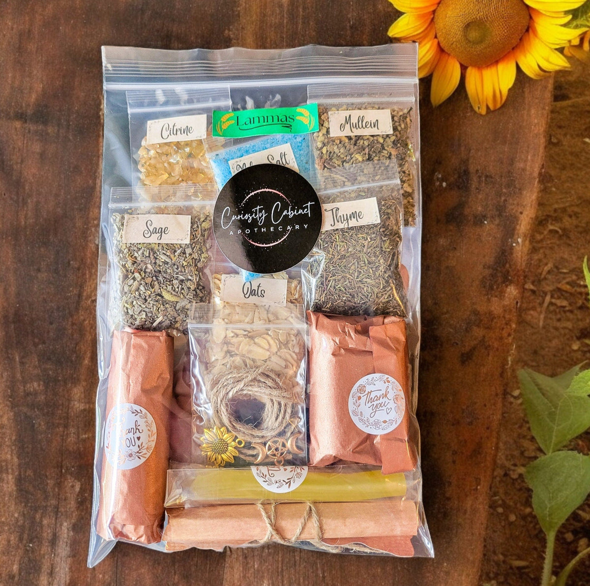 Lammas Spell Jar Kit: Abundance & Prosperity DIY (3 Jars)