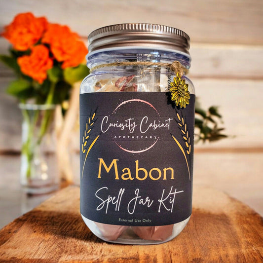 Mabon Spell Jar Kit: Harvest Herbs, Crystals, Witchcraft Supplies
