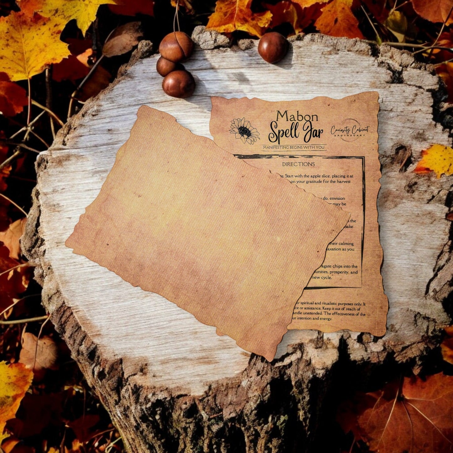 Mabon Spell Jar Kit: Harvest Herbs, Crystals, Witchcraft Supplies