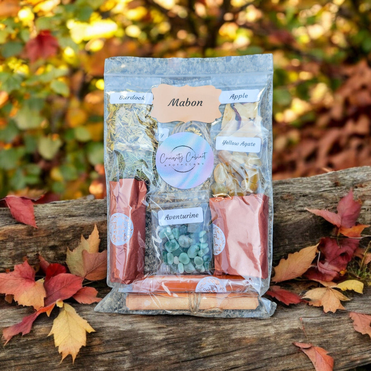Mabon Spell Jar Kit: Harvest Herbs, Crystals, Witchcraft Supplies