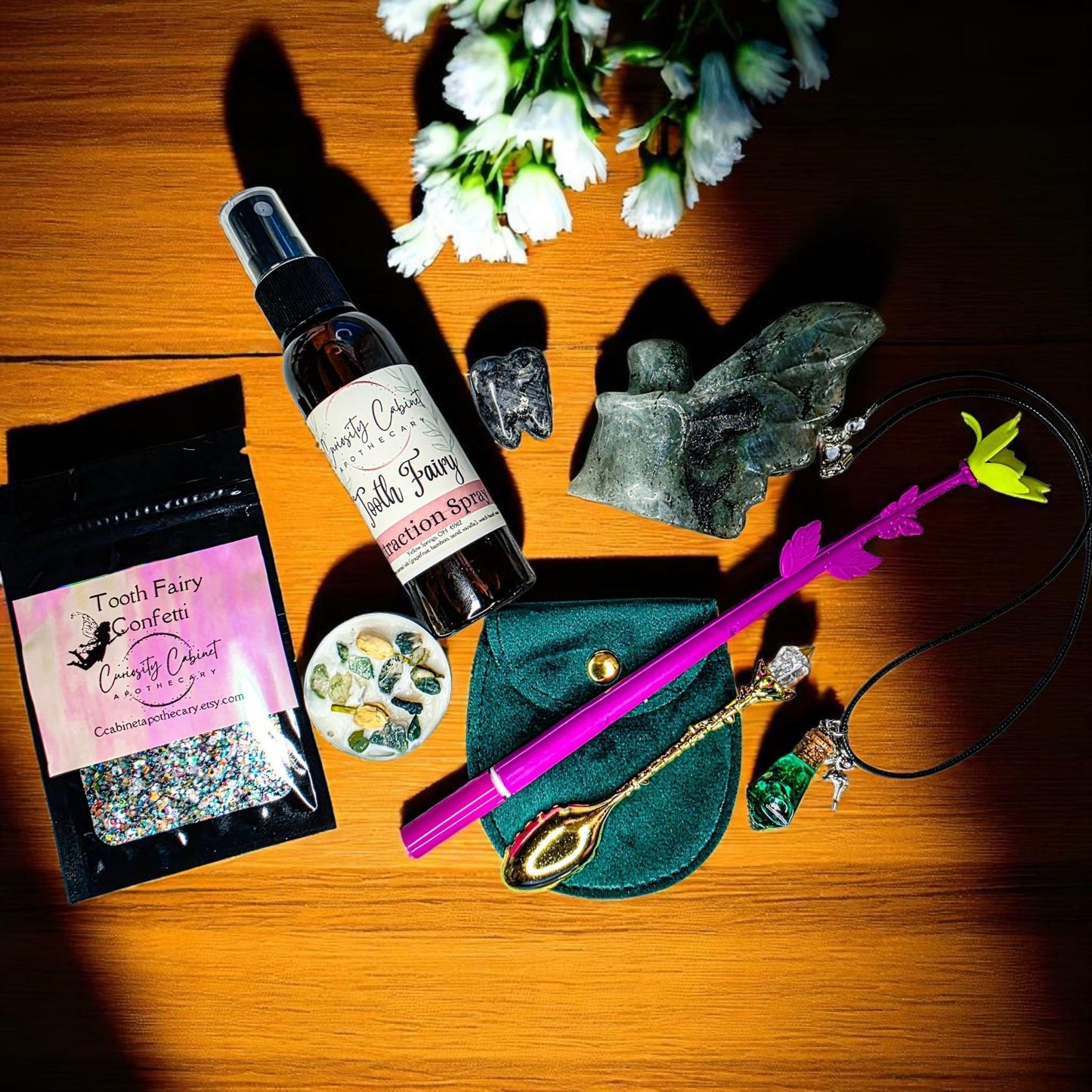 Luxury Magical Tooth Fairy Kit - Interactive Parent-Child Crystal Keepsake Set - Christmas Gift for New Mom