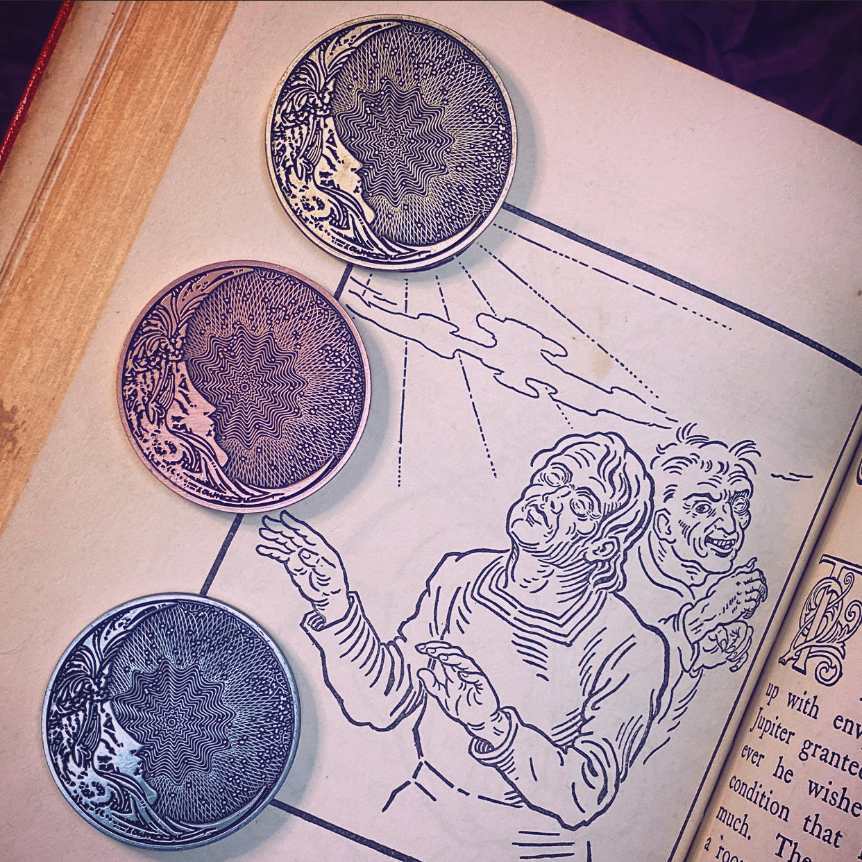 Divination Coins - Set of 8 or Individual Coins
