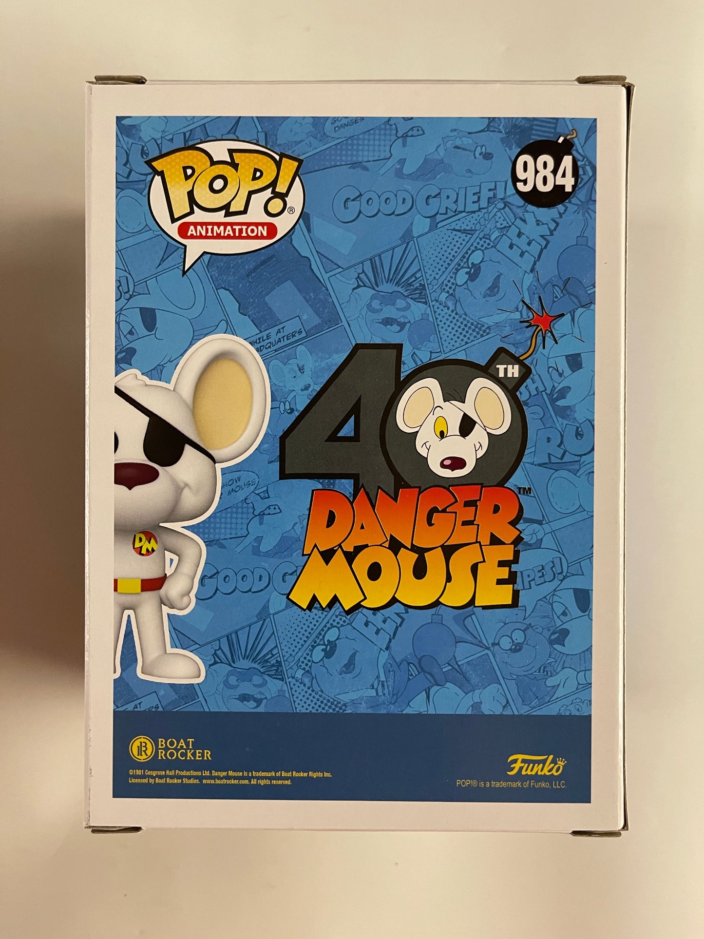 Funko Pop! Animation Danger Mouse #984 SDCC 2021 Summer Funkon Con Exclusive