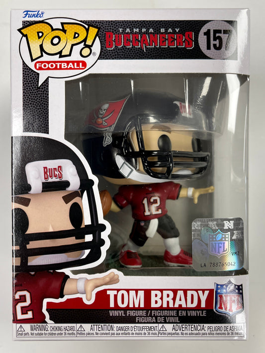 Funko Pop! Football Tom Brady #157 NFL Tampa Bay Buccaneers QB Quarterback GOAT