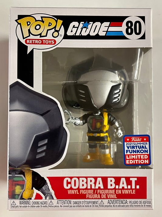 Funko Pop! GI JOE Cobra BAT B.A.T #80 SDCC Funkon  2021 Summer Con Exclusive
