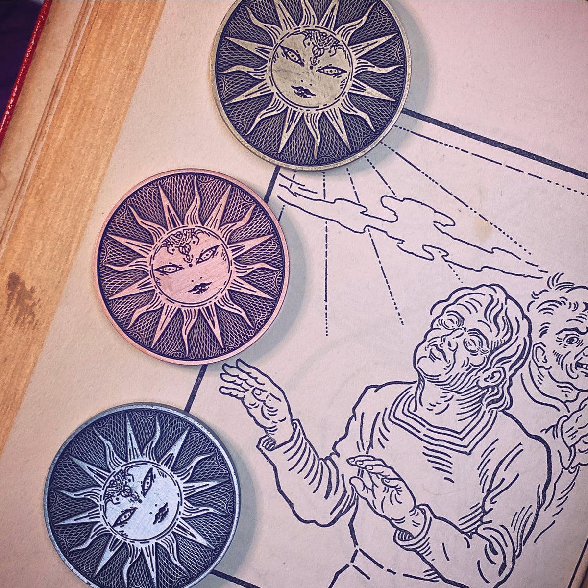 Divination Coins - Set of 8 or Individual Coins