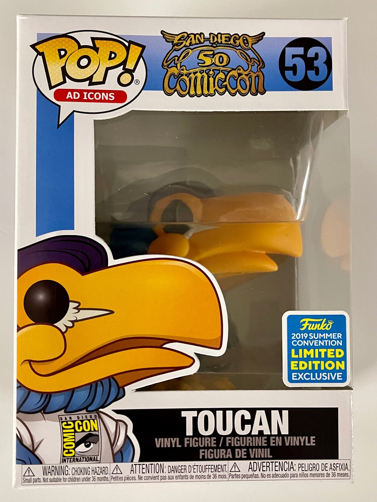 Funko Pop! Ad Icons Toucan #53 SDCC 2019 Summer Convention Limited Exclusive