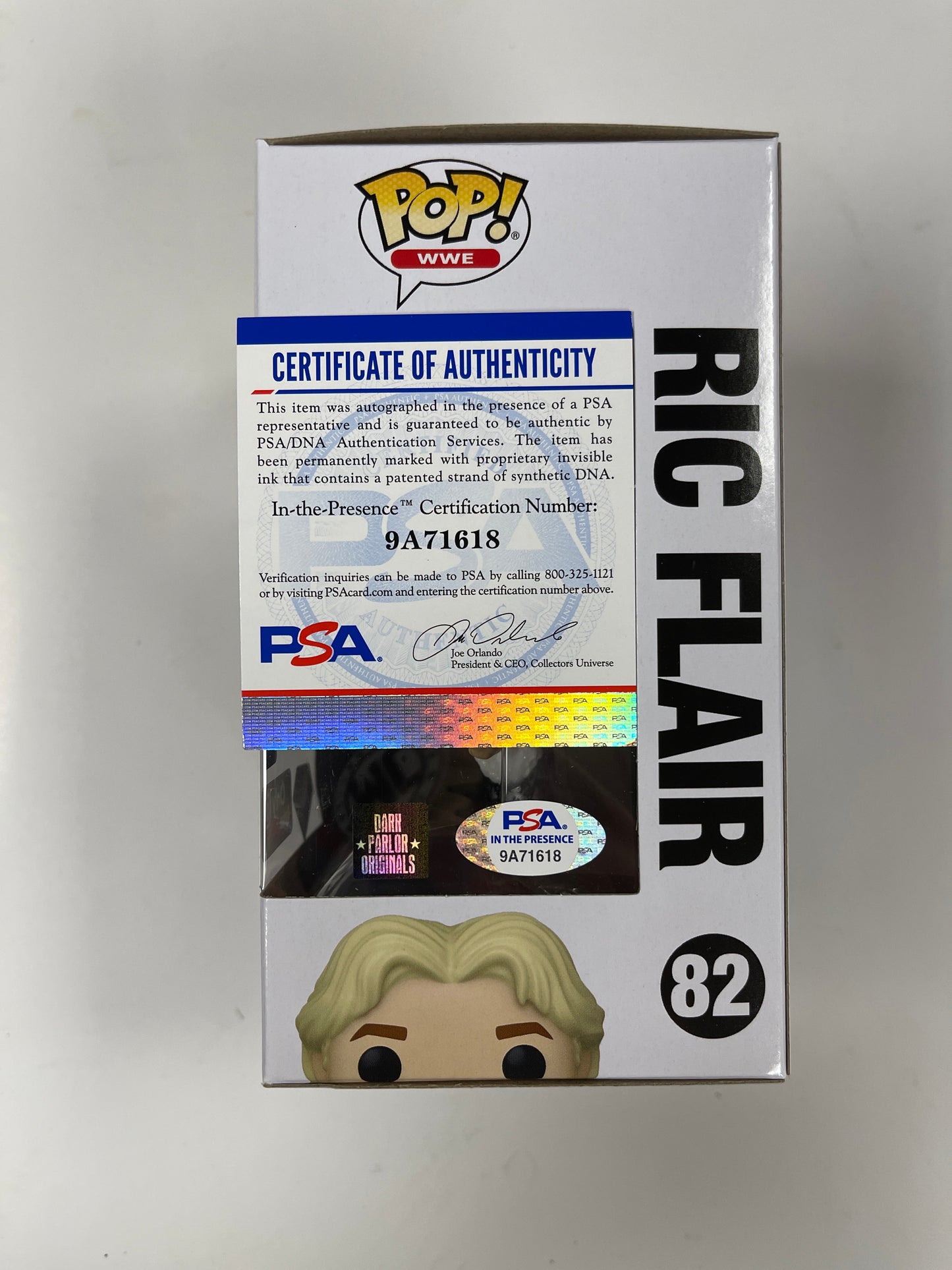 Ric Flair Signed WWE Wrestling 16X Champion Vaulted Diamond #82 Funko Pop! With PSA/DNA COA
