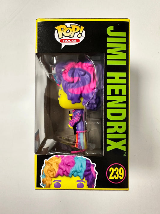 Funko Pop! Rocks Black Light Jimi Hendrix #239 NYCC 2021 Fall Con Exclusive