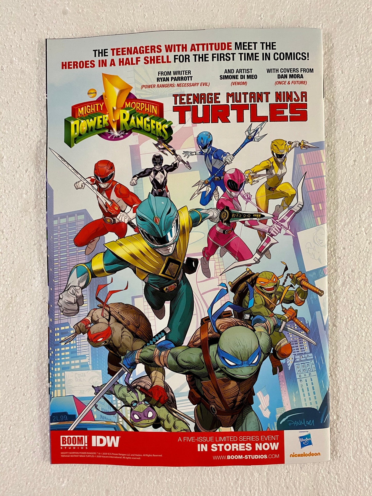 Go Go Power Rangers #29 Eleonora Carlini Cover A 2020 Boom Studios MMPR Red Pink Black Blue