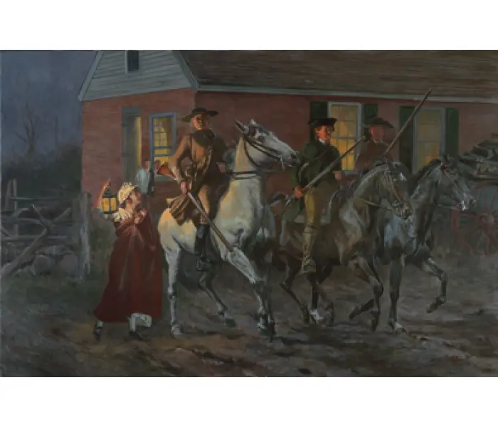 Departure Of The Minutemen, Westford Responds, April 19, 1775 - Artist Proof