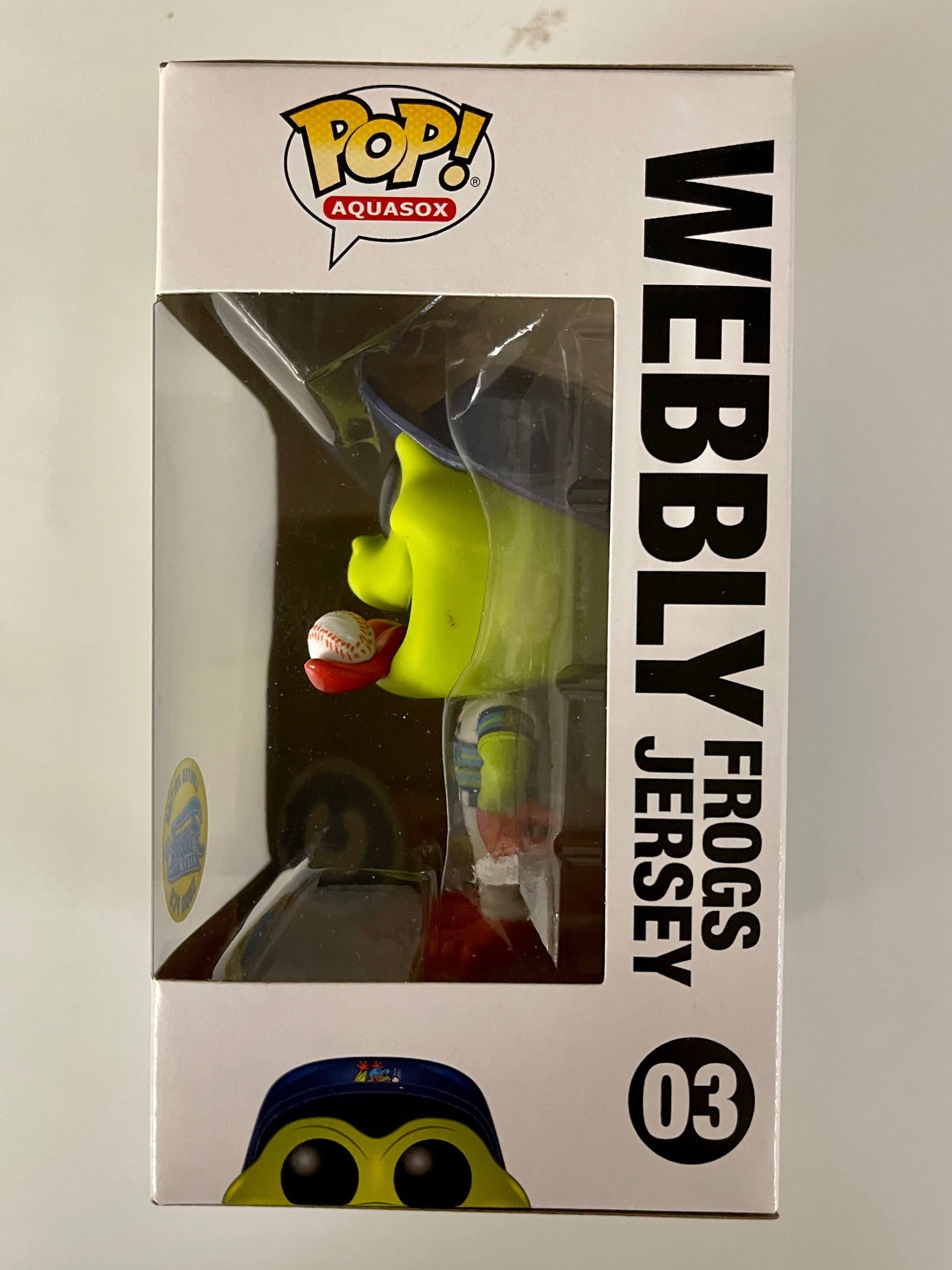 Funko Pop! Webbly Frogs Jersey #03 Everett AquaSox Funko Field LE 5000 Pcs Vaulted 2019