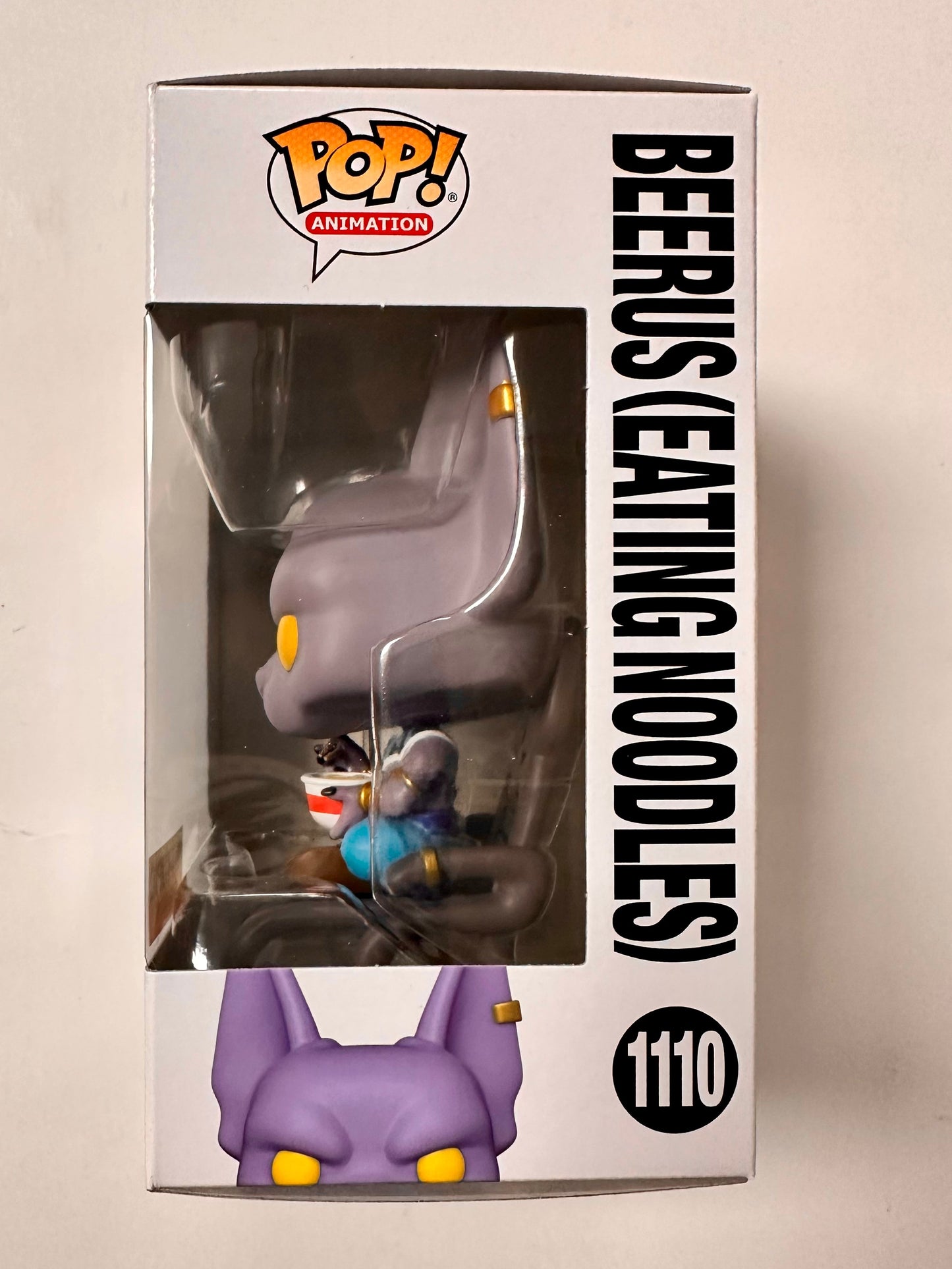 Funko Pop! Animation Beerus Eating Noodles #1110 Dragon Ball Super HT Exclusive
