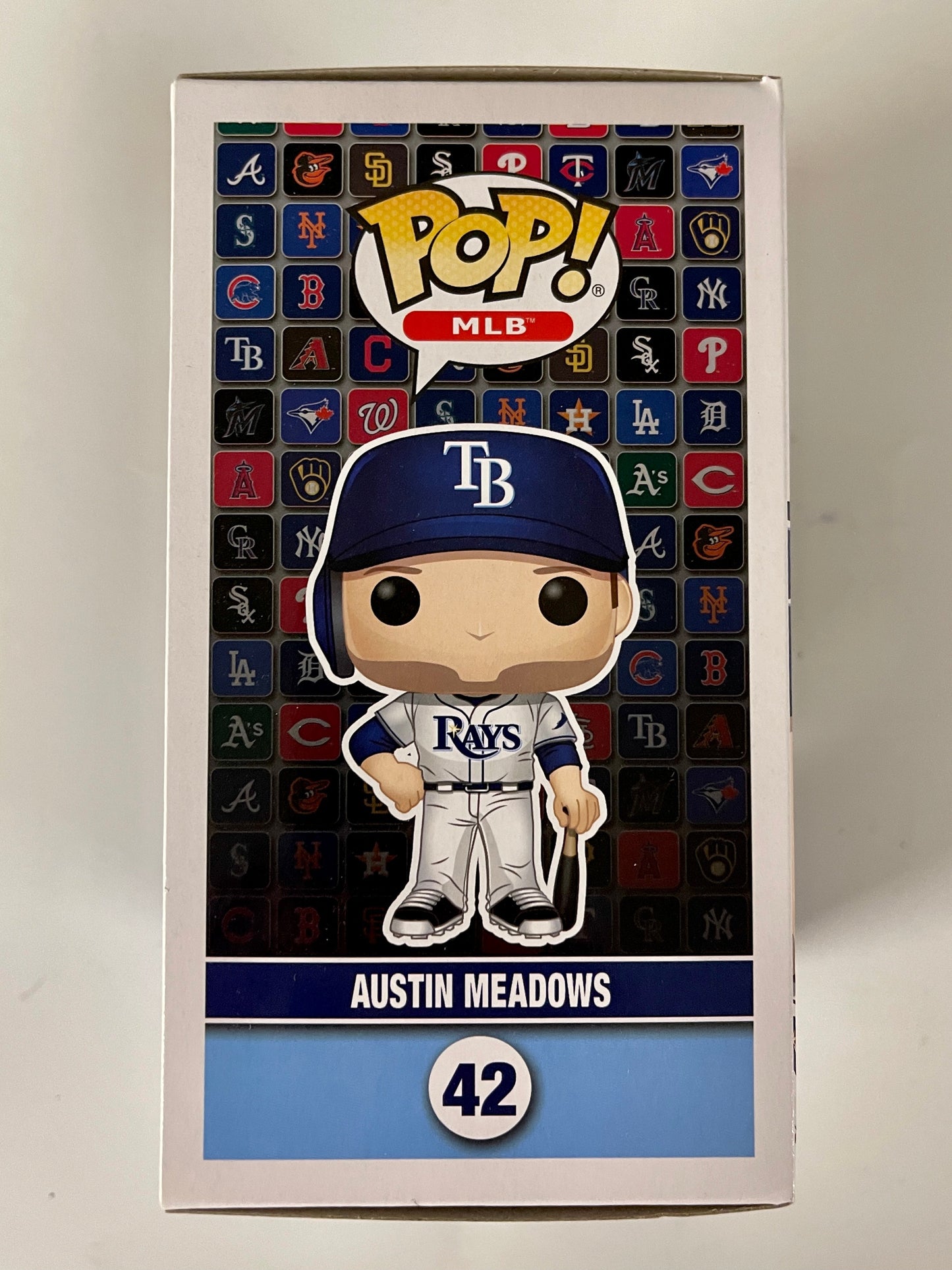 Funko Pop! MLB Austin Meadows With Bat #42 Tampa Bay Devil Rays Baseball