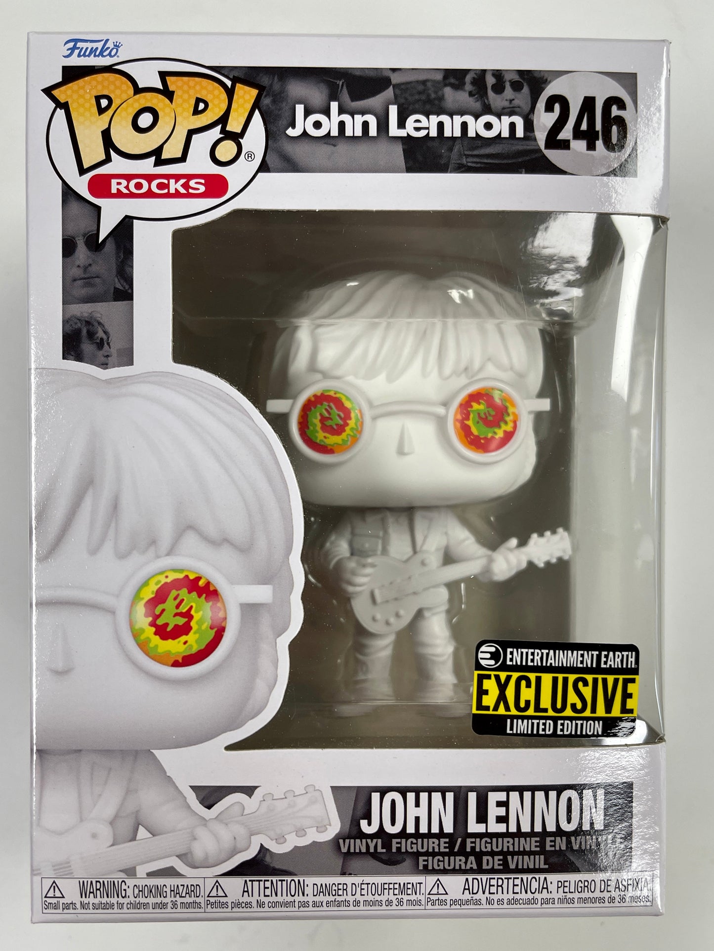 Funko Pop! Rocks John Lennon With Psychodelic Shades #246 EE Exclusive 2021 Beatles
