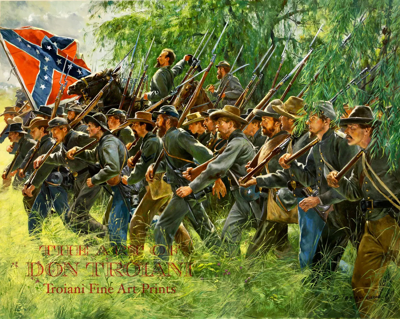 General J.B. Gordon At Gettysburg, July 1, 1863 - Artist Proof