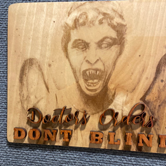 Doctor Who "Don't Blink" Print Featuring Iconic Weeping Angels Artwork - High-Quality Sci-Fi Wall Art in 5 x 7 or 8 x 10 Inches