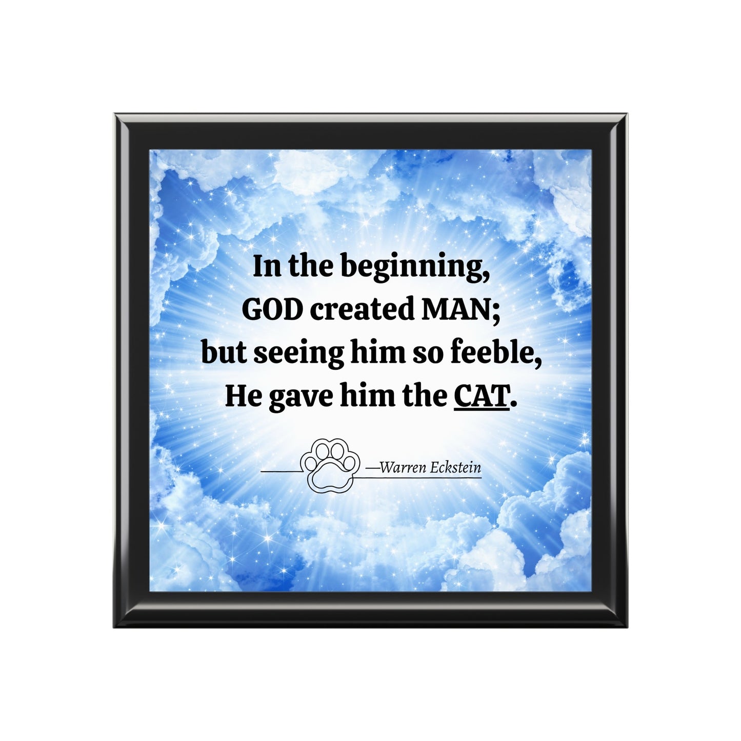 In the Beginning — Cat Lover Keepsake Box