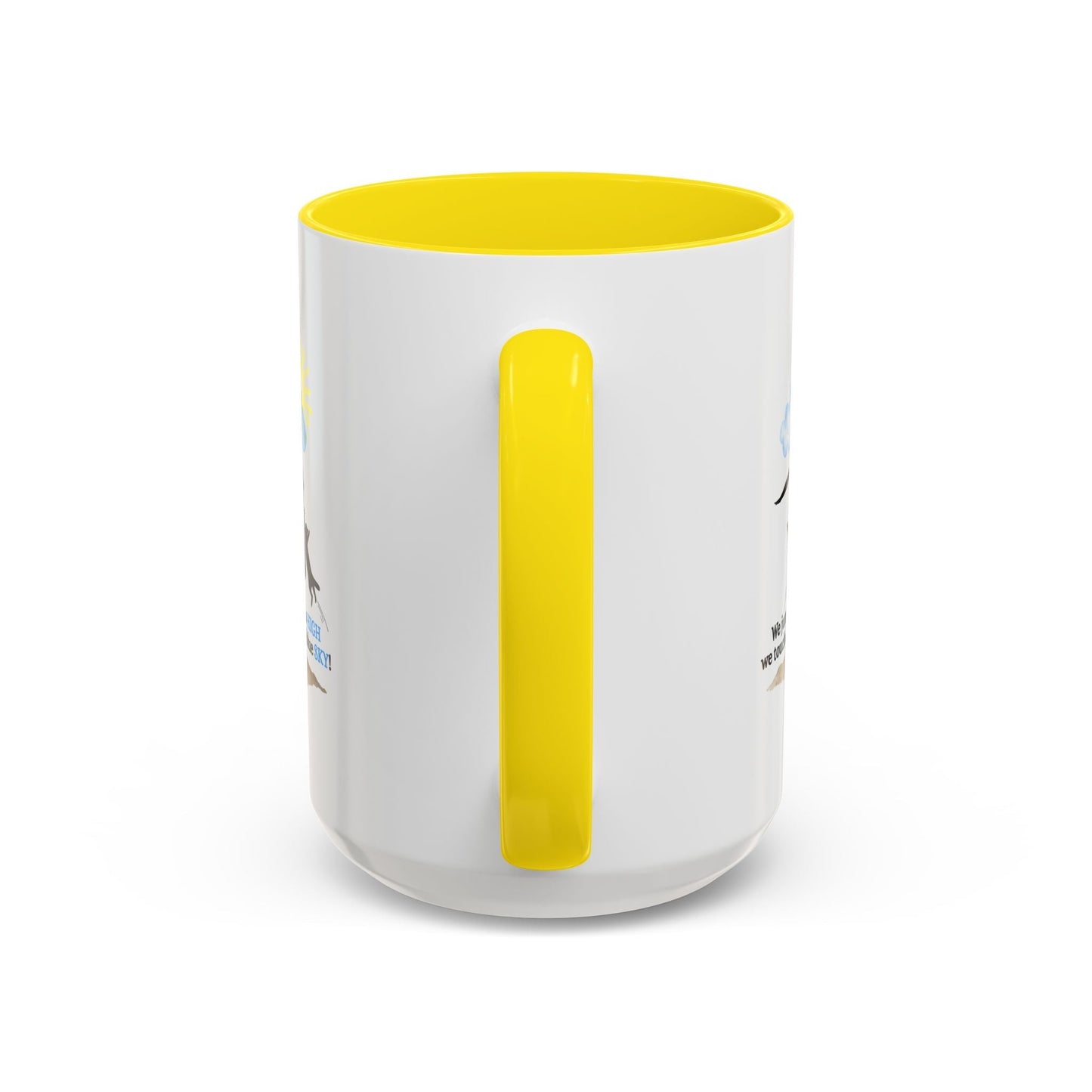 Inspirational Coffee Mug - "We Jumped So High" - Fun and Motivational Gift for Cat Lovers