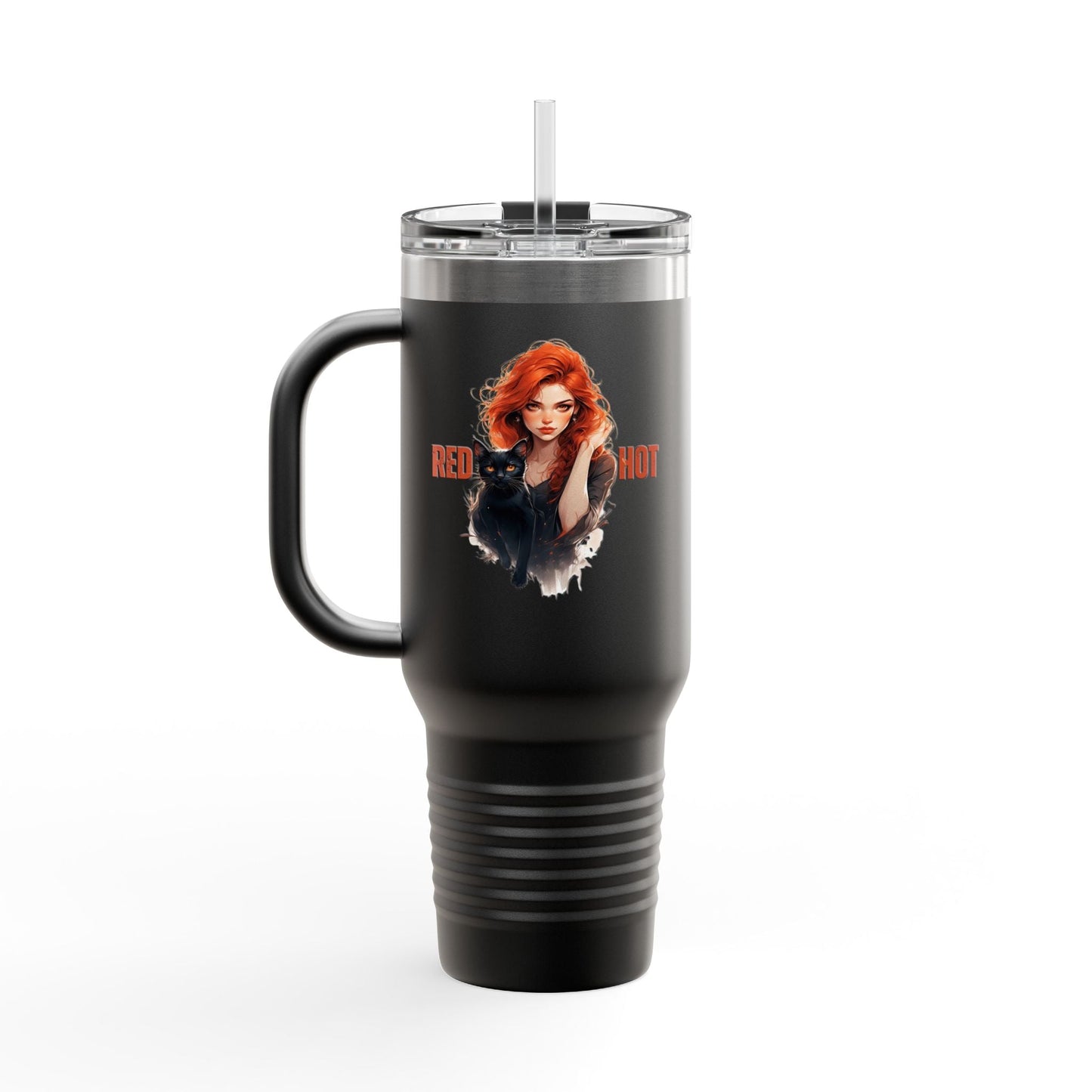 Red Hot Vibes Insulated Travel Mug - 40oz Coffee Travel Tumbler