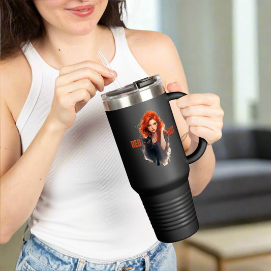 Red Hot Vibes Insulated Travel Mug - 40oz Coffee Travel Tumbler