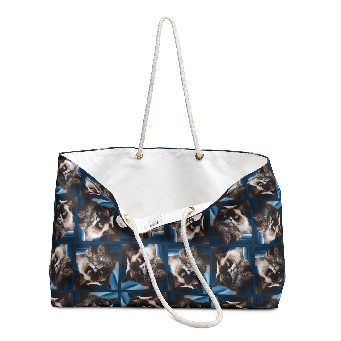 Irritable Cat Print Weekender Bag for Cat Lovers