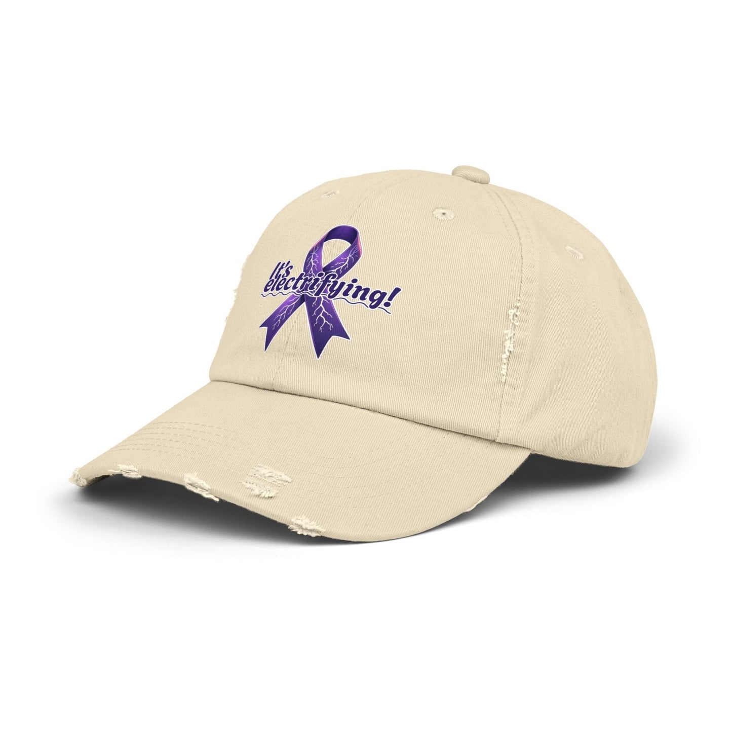 I'm Electrifying Unisex Distressed Cap for Epilepsy Awareness