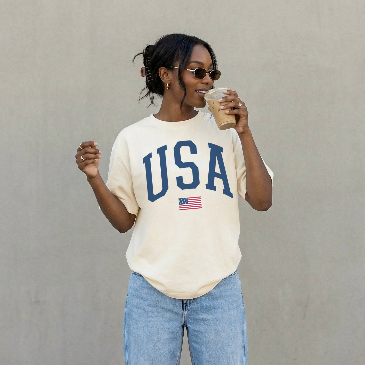 USA Varsity Graphic Tee – Classic Patriotic Shirt
