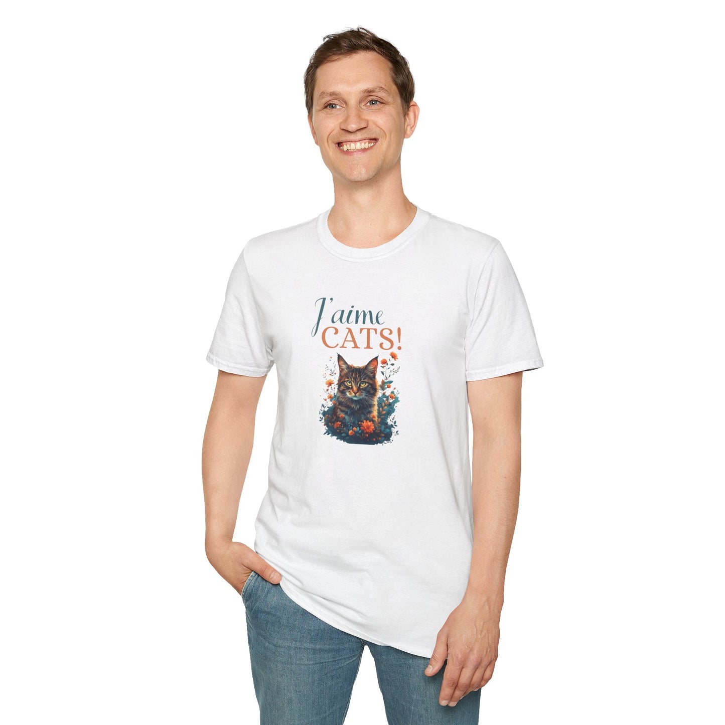 J'aime Cats Unisex Softstyle T-Shirt