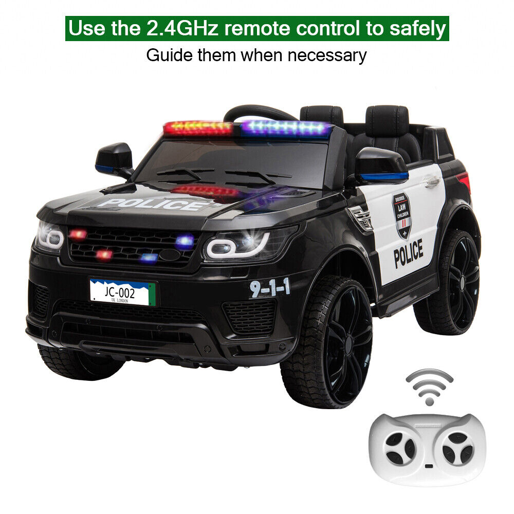 JC002 Dual Drive Police Car with Remote Control - 30W*2 Motor and 12V4.5AH Battery